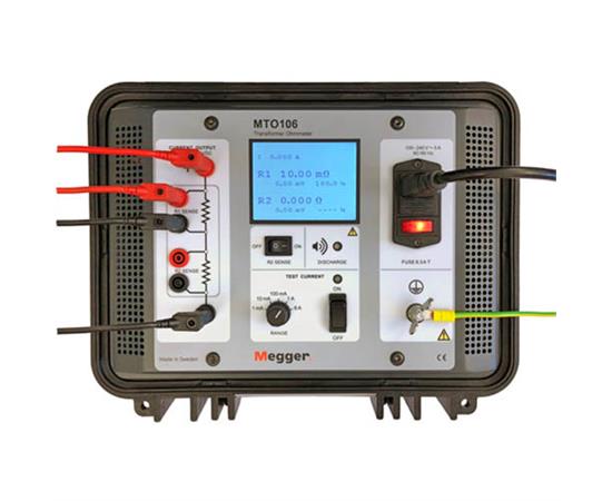 Megger MTO106 Transformator Ohmmeter 6 Amp. Inkl. standard tilbehør 