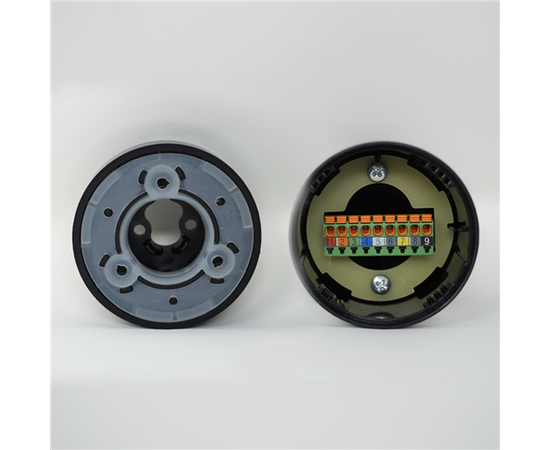Patlite LR7-02KTNW Base Ø70, 24V DC, Off-white, Utslag, Terminal 