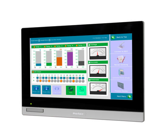 Pro-face SP5700WCD HMI Premium 15" Wide, 16M farger, 24V DC, 1366x768 