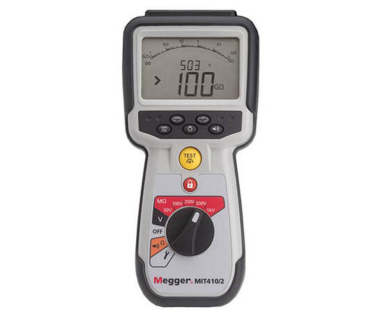 Megger MIT410/2 Isolasjonstester 50V, 100V, 250V, 500V & 1000V 