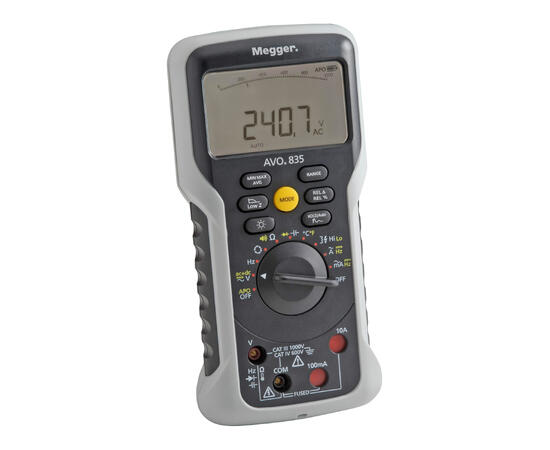 Megger AVO835 Digitalt TRMS Multimeter 1000V AC/DC, 10A AC/DC 