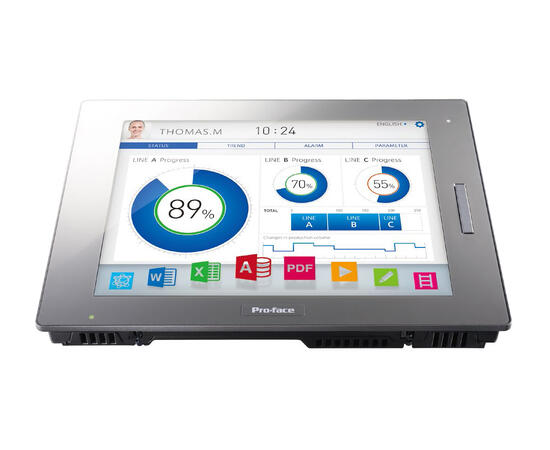 Pro-face SP-5600TAD HMI Advanced Display 12,1, TFT, 262K farger, 24V DC, 1024x768 