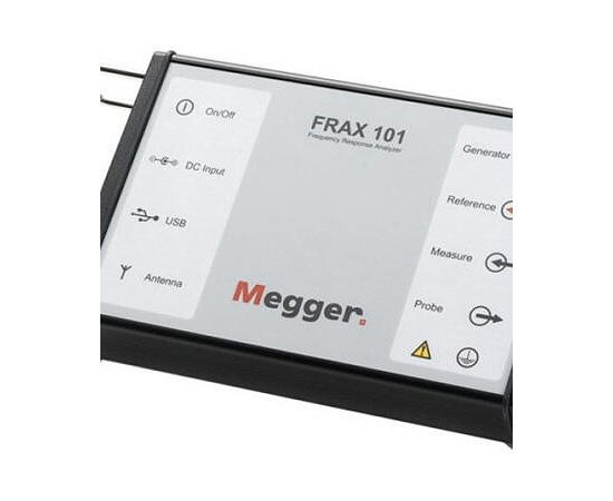 Megger FRAX101 Sweep Freq. Res. Analyzer m/int.batteri, 18m kabelsett og tilbehør 