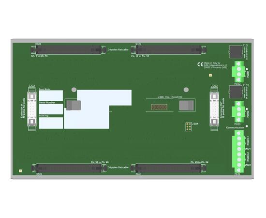 GMI TBE-D5001-HRT-003 Hart Mux Board, 64 kanaler, Flat kabel 