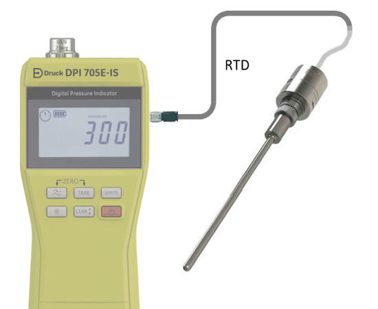 Druck RTD IS Interf. med PT100 Probe-485 for bruk sammen med DPI705EIS 