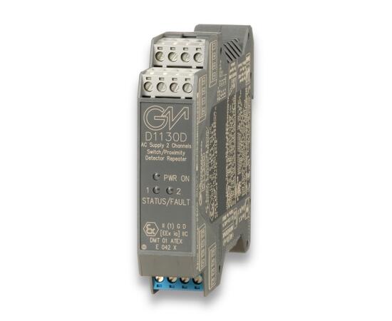 GMI D1130D Ex-barriere Dig. inng. 2 kanaler, ut 2xSPDT, 85-250V 