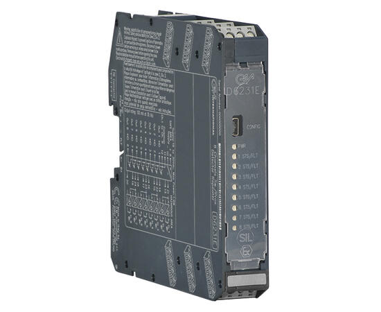 GMI D6231E Repeater SIL2 Dig. inng. 8 kanaler, trans. ut, prog. 