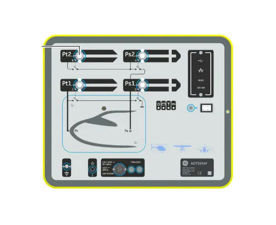 Druck ADTS554F Air Data Test Set 4-kanals m/ATDS Touch Håndterminal 