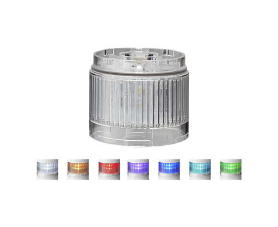 Patlite LR6-E-MZ+FB295 LED modul Ø60, Multifarge, IP67/IP69K 
