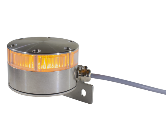 Artidor AR-047/033-Y, Signallys LED, Gul, AISI316 hus, 5m kabel 