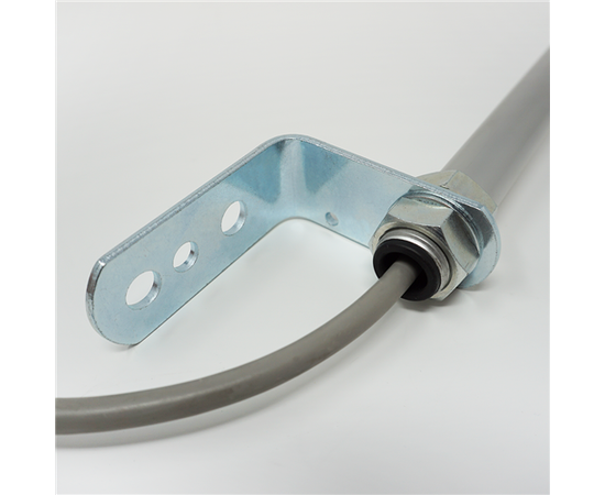 Patlite LR6-02LJNW Base Ø60, 24V DC, Off-White, Rør-L, Kabel 