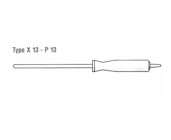 Tempcontrol X21-K/S  Innstikk, Butt type L=130mm, 6mm probe, Type K 