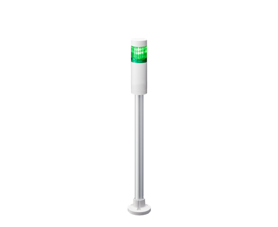 Patlite LR4-102PJNW-G, Rør-Cir, Kabel Ø40, Gr, 24VDC, Off-white 