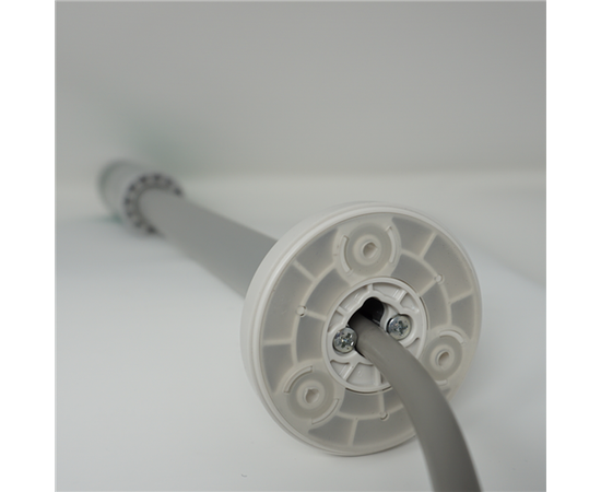 Patlite LR6-02PJNU Base Ø60, 24V DC, Sølv, Rør-Sirkel, Kabel 