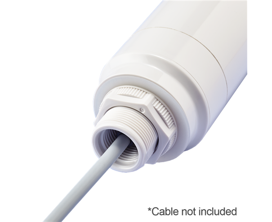 Patlite LR6-02WCNW Base Ø60, 24V DC, Off-white, M12, M30 feste 