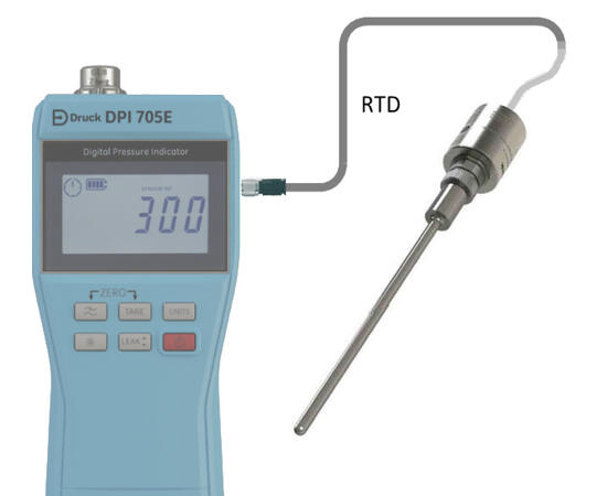 Druck RTD Interface m/PT100 føler, RS485 for bruk med DPI705E, 2.9m kabel 