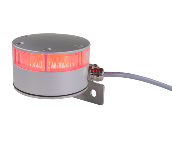 Artidor AR-043/031-R, Signallys LED, Rød, Aluminium hus, 5m kabel 
