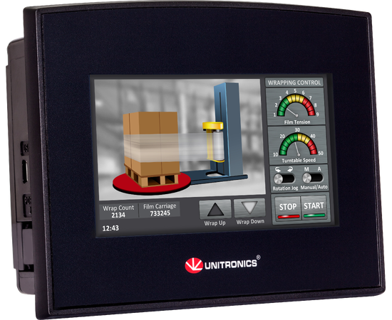 Unitronics Samba SM43-J-TA22 4,3"PLS/HMI 8DI, 2DI/AI, 2DI/PT100/TC, 2AO, 8TO 