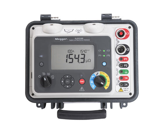 Megger DLRO100EB Lav Resistans Ohmmeter 100A, med internt batteri 