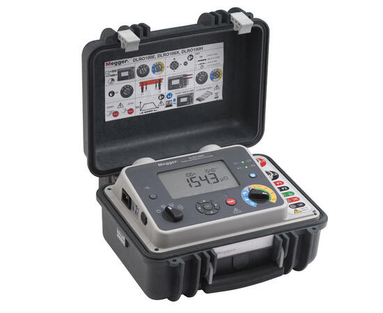 Megger DLRO100EB Lav Resistans Ohmmeter 100A, med internt batteri 